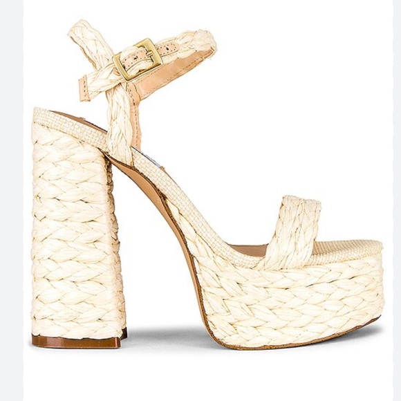 Steve Madden Shoes - New Steve Madden Tiera Platform in Raffia 9.5